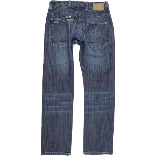 G-Star Men Blue Straight Regular Jeans W32 L34