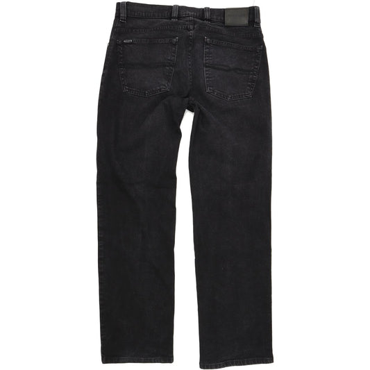 Pioneer Men Black Straight Regular Stretch Jeans W34 L32