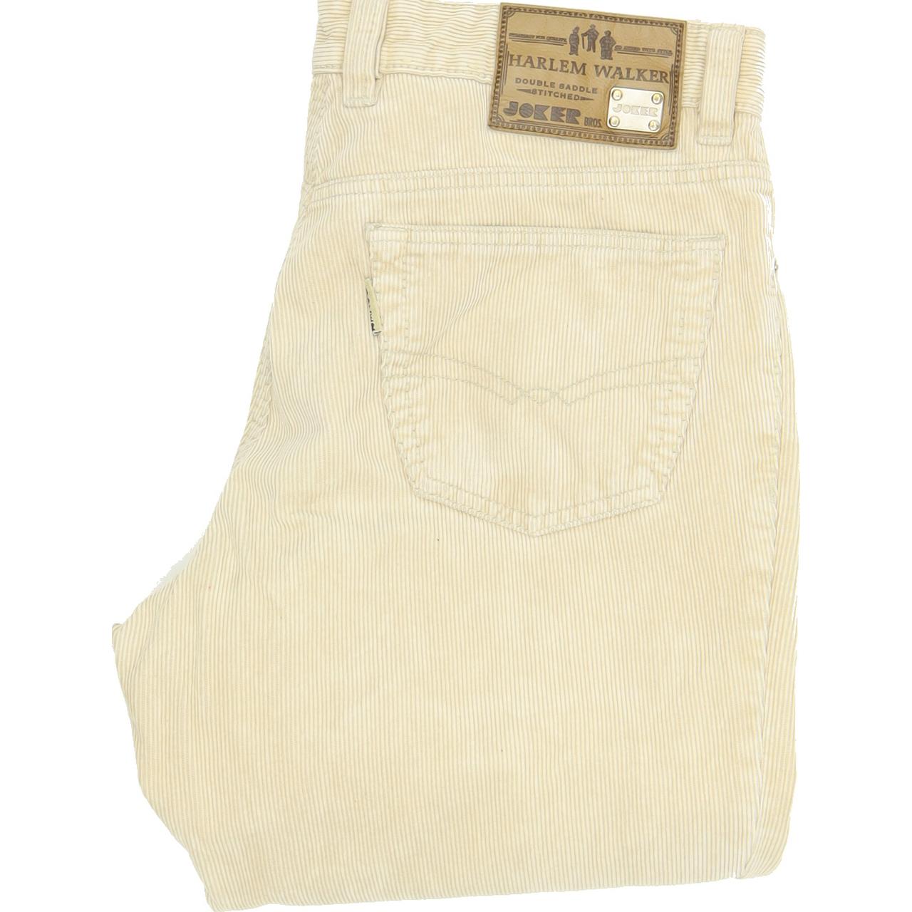 Joker Harlem Walker Men Beige Straight Regular Jeans W33 L35