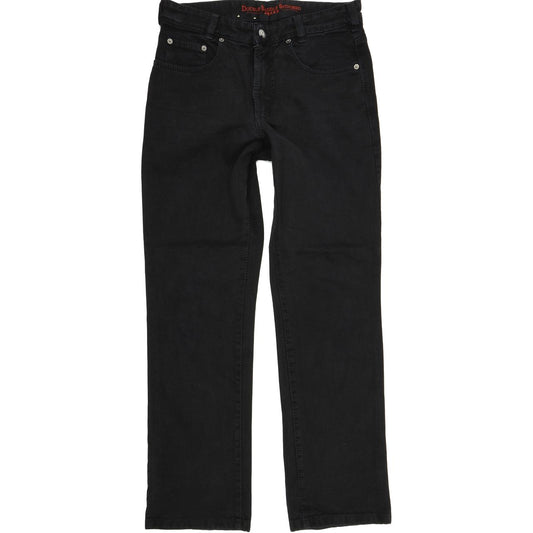 Joker Double Saddle Stitched Men Black Straight Regular Jeans W31 L32