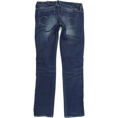 G-Star Women Blue Straight Regular Stretch Jeans W30 L32