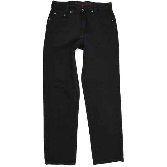 Joker Double Saddle Stitched Men Black Straight Regular Jeans W33 L34
