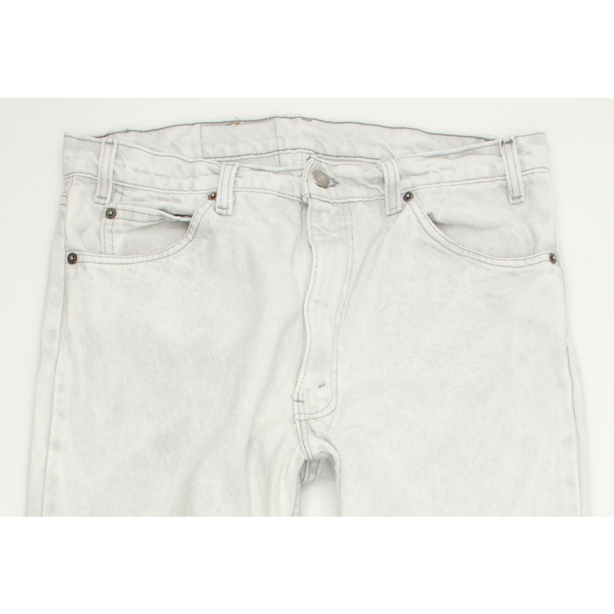 Levi's 505 Light Grey Tapered Relaxed Mom Jeans High Waisted W36 L31