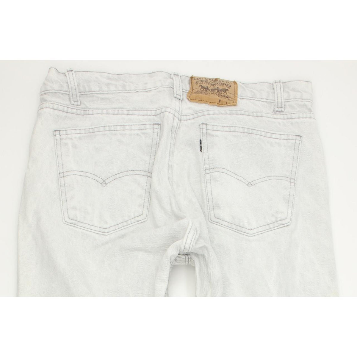 Levi's 505 Light Grey Tapered Relaxed Mom Jeans High Waisted W36 L31
