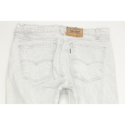 Levi's 505 Light Grey Tapered Relaxed Mom Jeans High Waisted W36 L31
