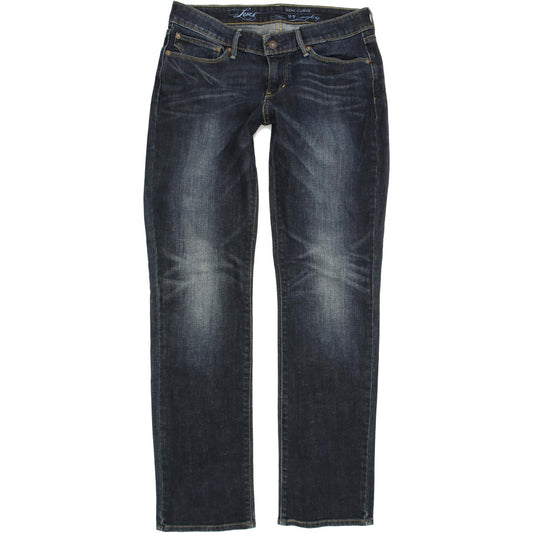 Levi's Demi Curve Women Blue Straight Regular Stretch Jeans W27 L31