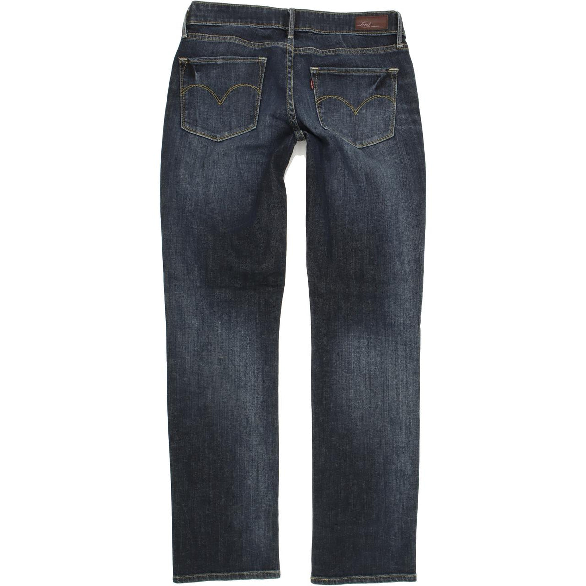 Levi's Demi Curve Women Blue Straight Regular Stretch Jeans W27 L31