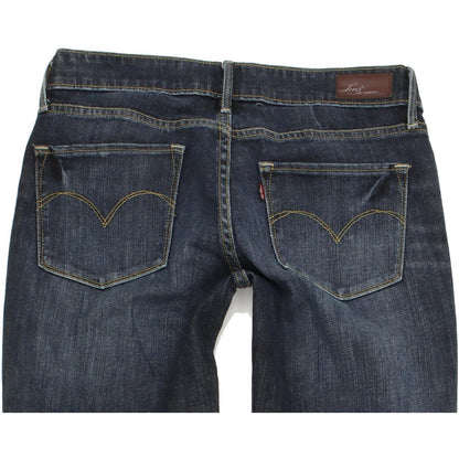 Levi's Demi Curve Women Blue Straight Regular Stretch Jeans W27 L31