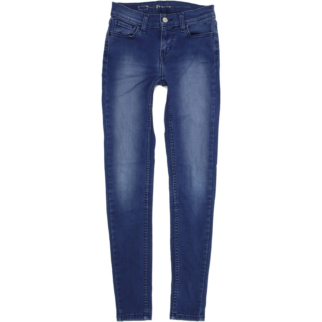 Levi's Women Blue Skinny Slim Stretch Jeans W25 L30