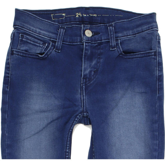 Levi's Women Blue Skinny Slim Stretch Jeans W25 L30