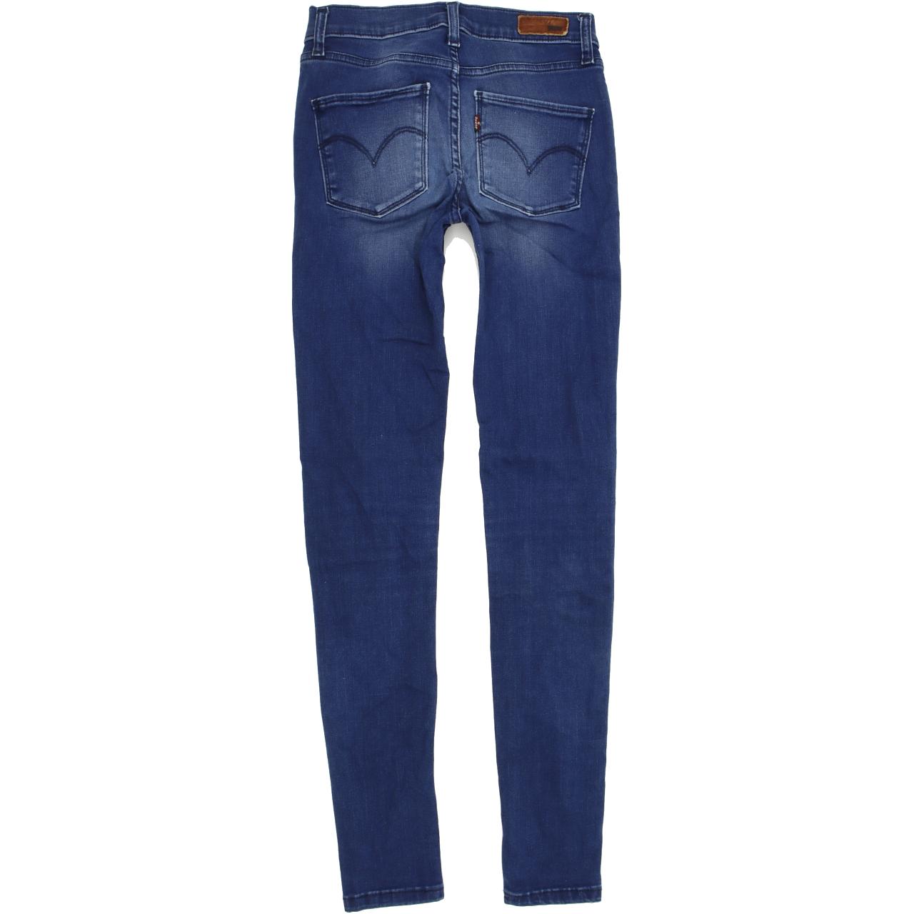 Levi's Women Blue Skinny Slim Stretch Jeans W25 L30