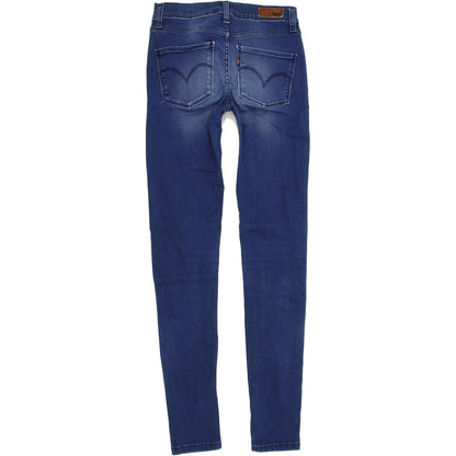 Levi's Women Blue Skinny Slim Stretch Jeans W25 L30
