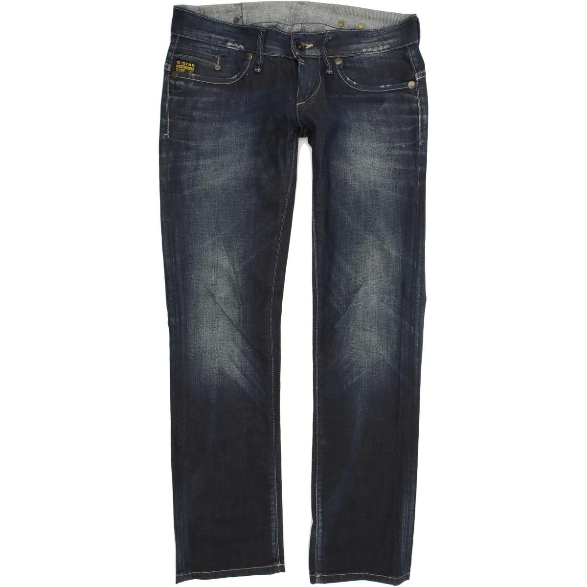 G-Star Midge Women Blue Straight Regular Stretch Jeans W29 L30