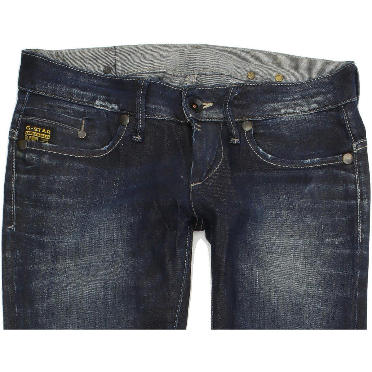 G-Star Midge Women Blue Straight Regular Stretch Jeans W29 L30