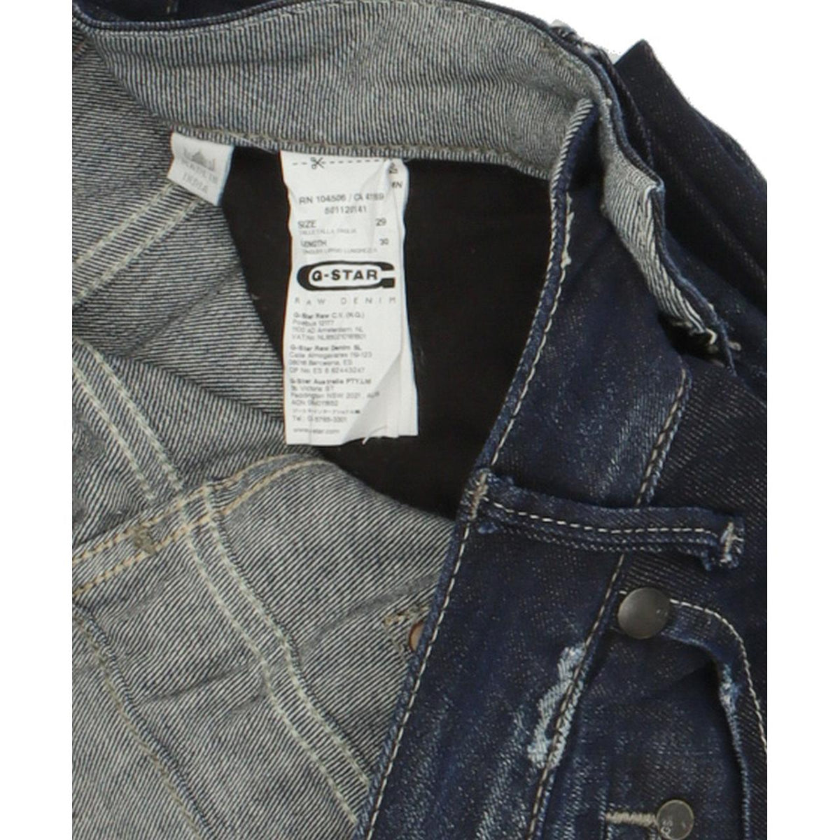 G-Star Midge Women Blue Straight Regular Stretch Jeans W29 L30