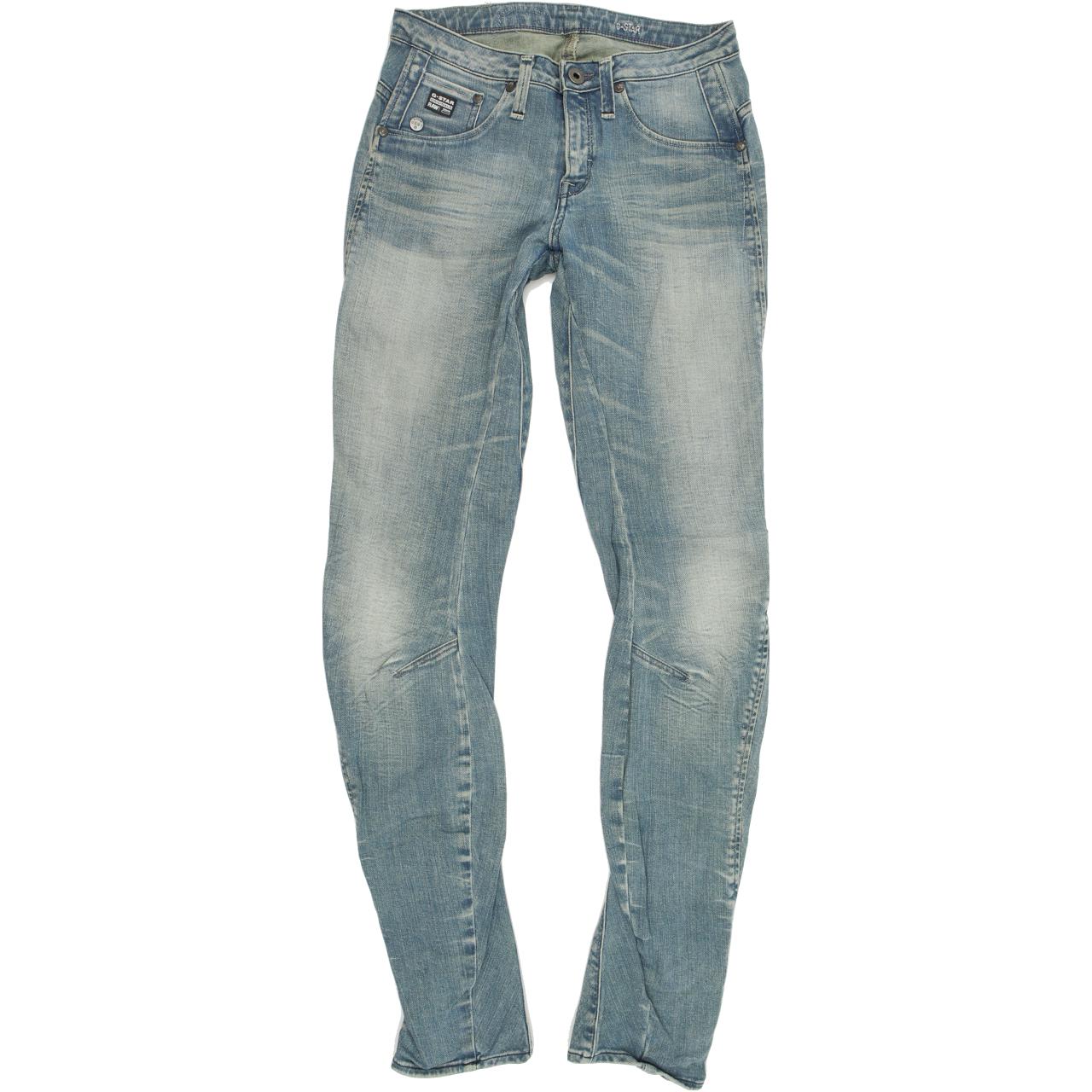 G-Star Women Blue Tapered Slim Stretch Jeans W25 L32