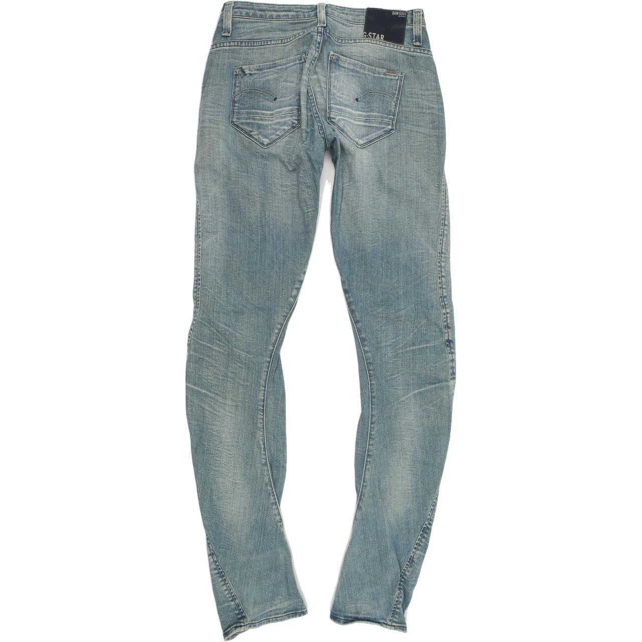 G-Star Women Blue Tapered Slim Stretch Jeans W25 L32