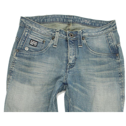 G-Star Women Blue Tapered Slim Stretch Jeans W25 L32
