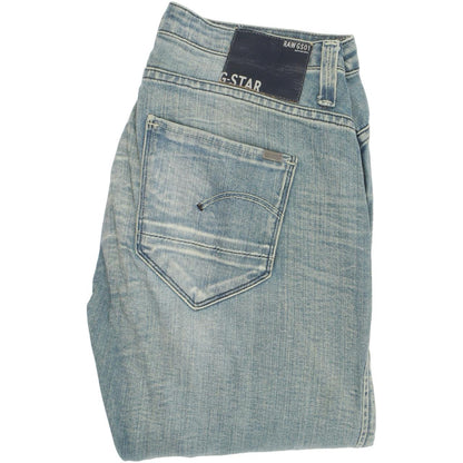 G-Star Women Blue Tapered Slim Stretch Jeans W25 L32