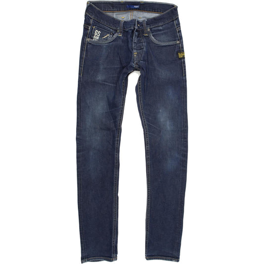 G-Star Defend Men Blue Skinny Slim Stretch Jeans W29 L32