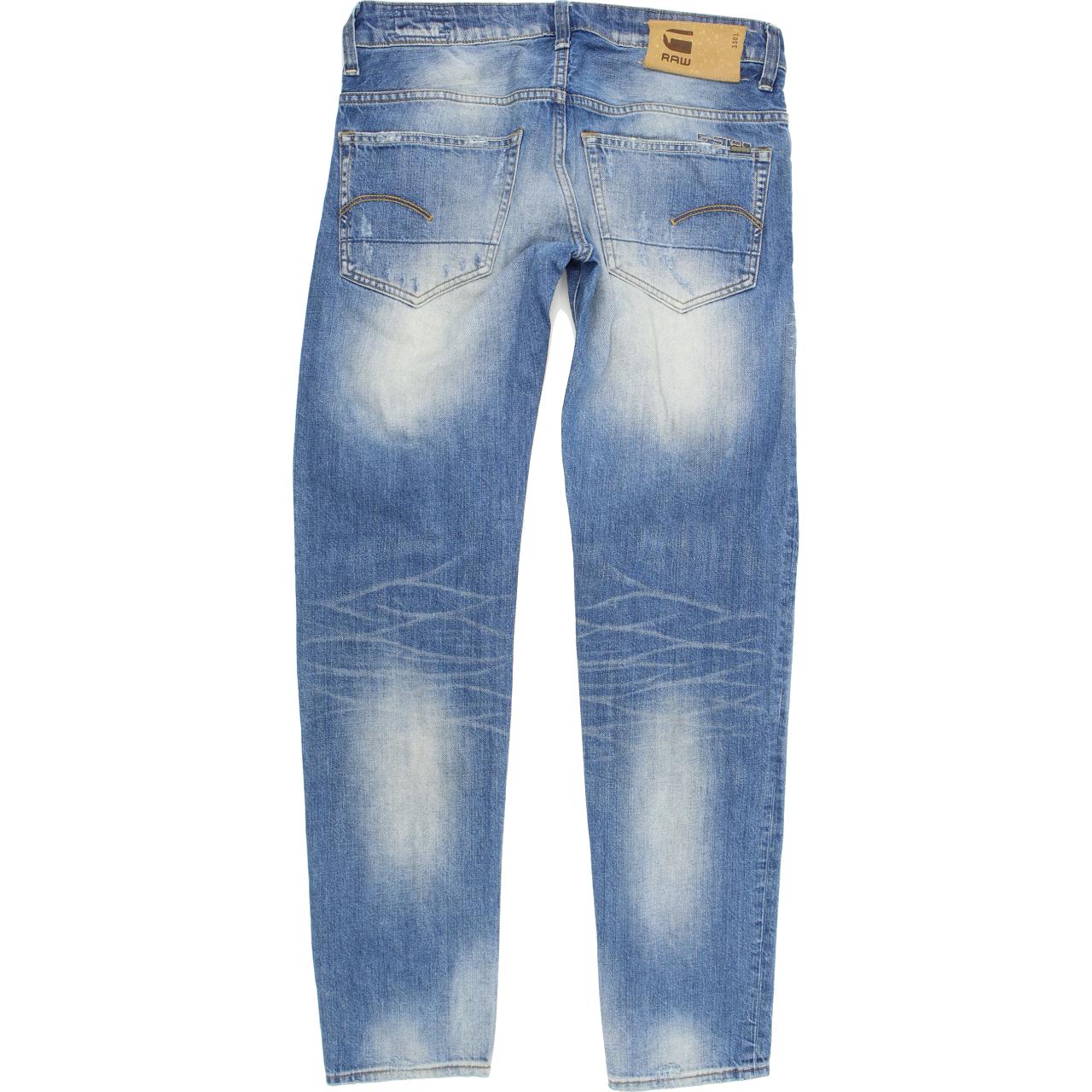 G-Star 3301 Men Blue Tapered Regular Jeans W29 L32