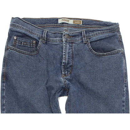 Pioneer Rando Women Blue Straight Regular Stretch Jeans W34 L30