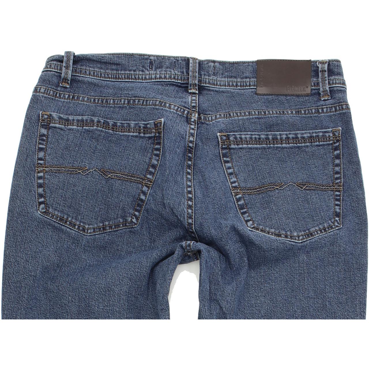 Pioneer Rando Women Blue Straight Regular Stretch Jeans W34 L30