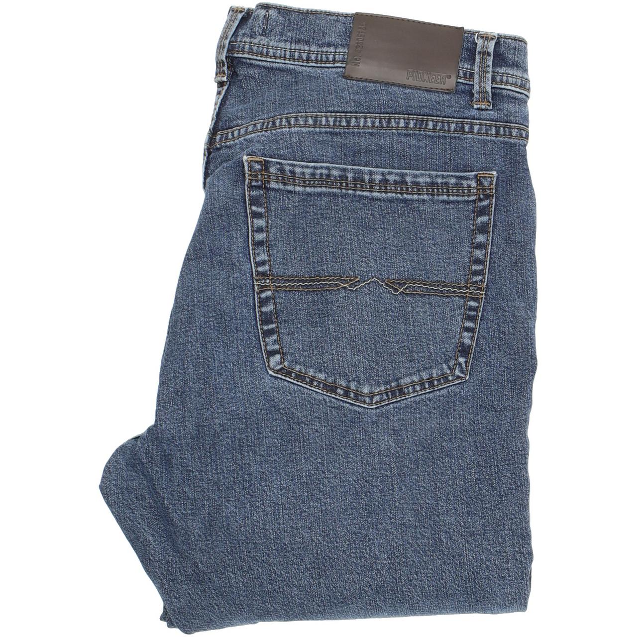 Pioneer Rando Women Blue Straight Regular Stretch Jeans W34 L30