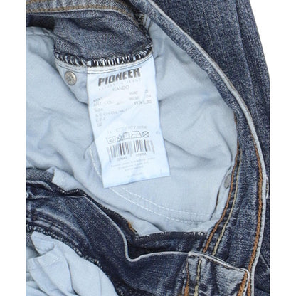 Pioneer Rando Women Blue Straight Regular Stretch Jeans W34 L30