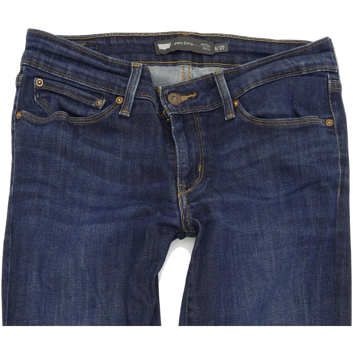 Levi's Demi Curve Women Blue Skinny Slim Stretch Jeans W27 L31