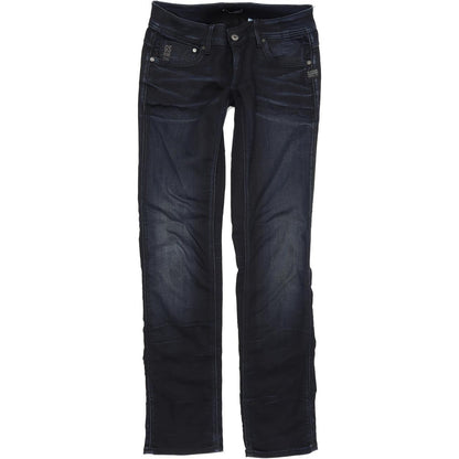 G-Star Women Blue Straight Regular Stretch Jeans W28 L34