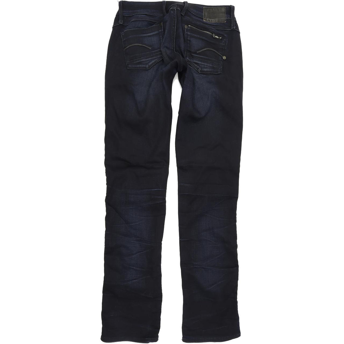 G-Star Women Blue Straight Regular Stretch Jeans W28 L34