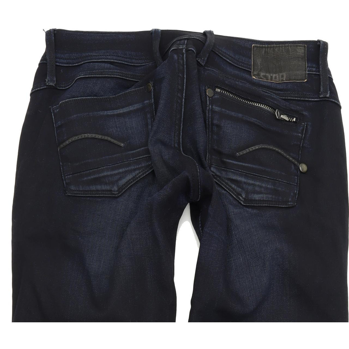 G-Star Women Blue Straight Regular Stretch Jeans W28 L34