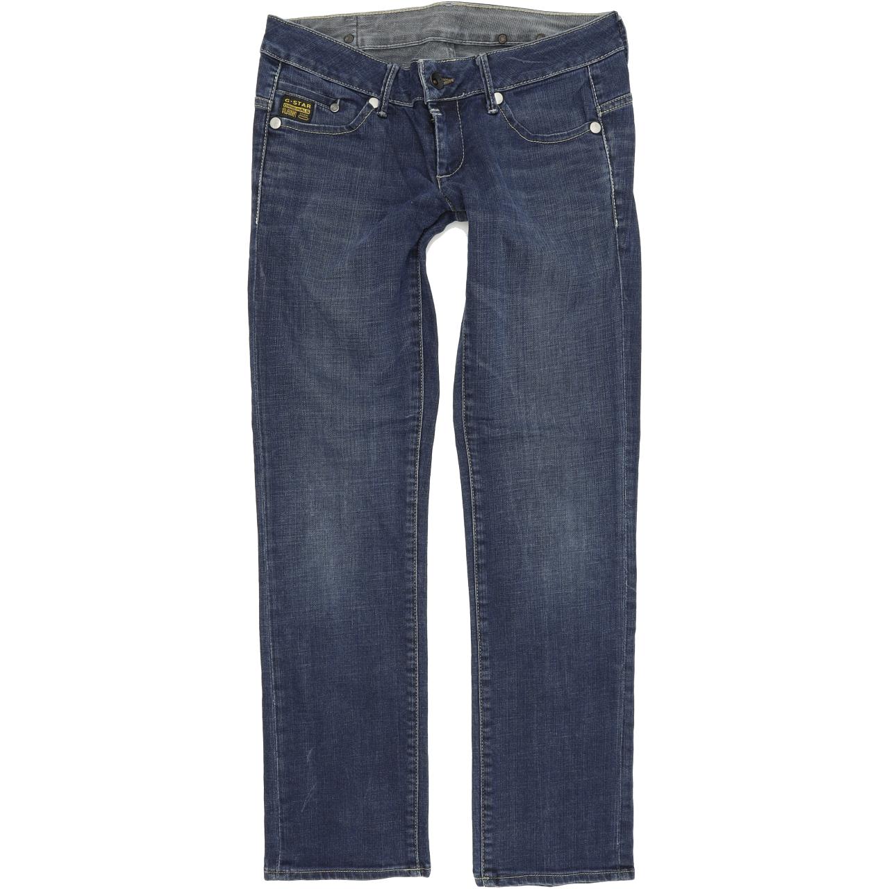 G-Star Midge Women Blue Straight Relaxed Stretch Jeans W29 L30