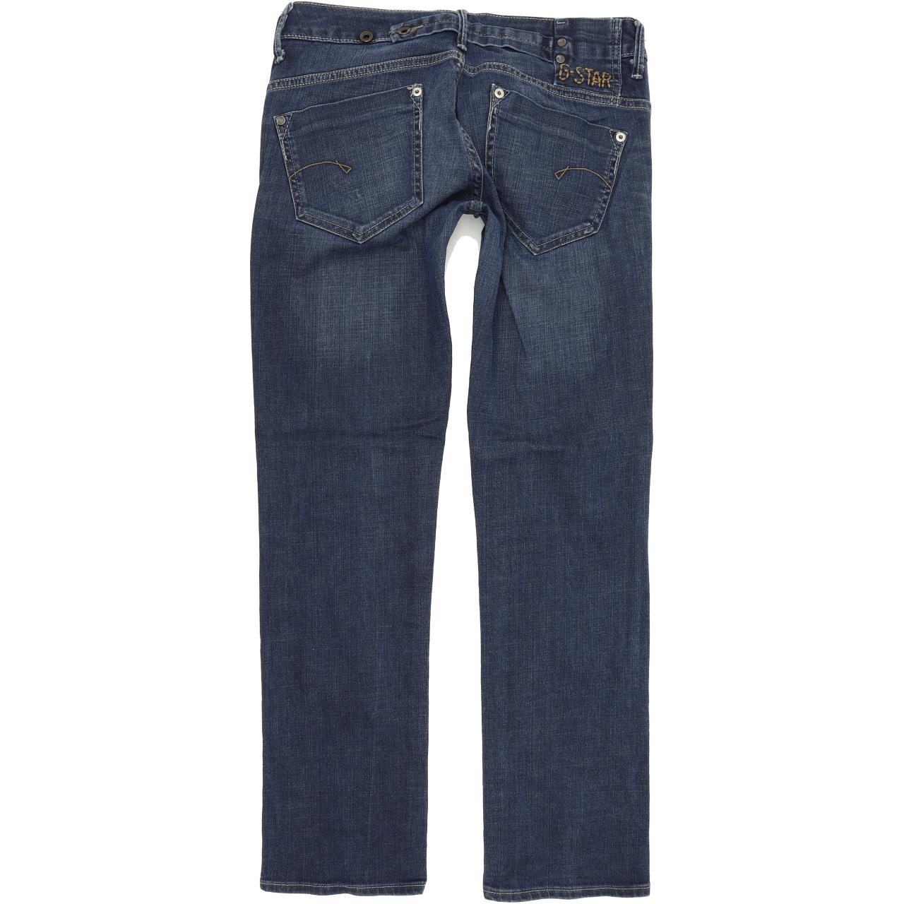G-Star Midge Women Blue Straight Relaxed Stretch Jeans W29 L30