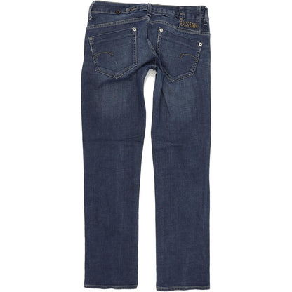 G-Star Midge Women Blue Straight Relaxed Stretch Jeans W29 L30