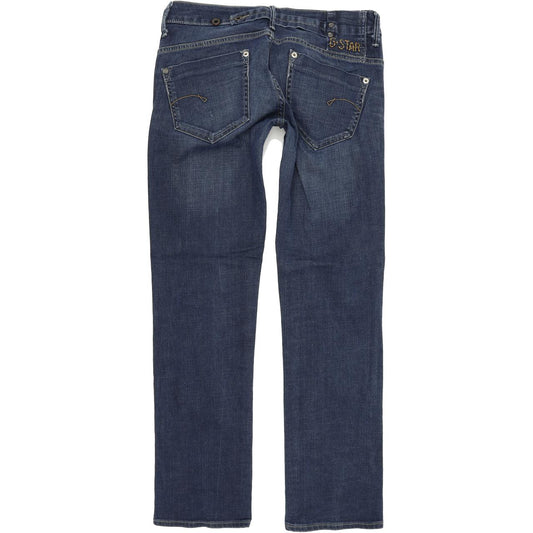 G-Star Midge Women Blue Straight Relaxed Stretch Jeans W29 L30