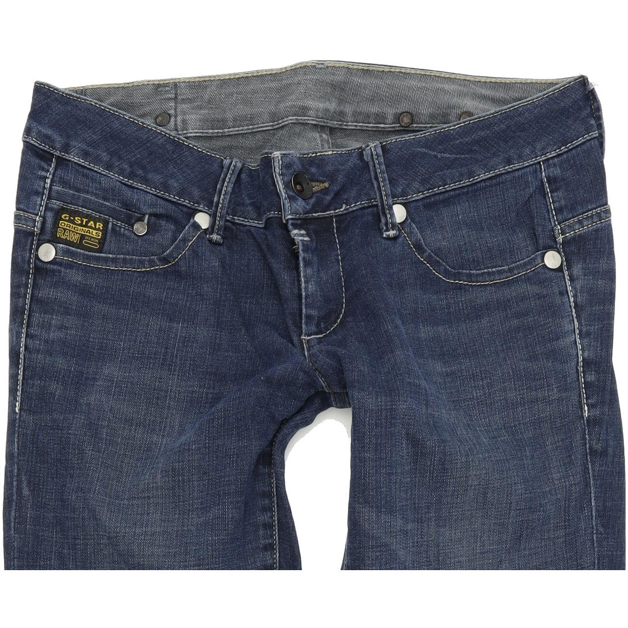 G-Star Midge Women Blue Straight Relaxed Stretch Jeans W29 L30