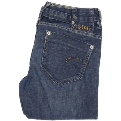 G-Star Midge Women Blue Straight Relaxed Stretch Jeans W29 L30