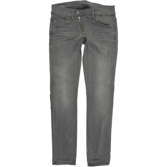 G-Star Lynn Women Grey Skinny Slim Stretch Jeans W28 L30