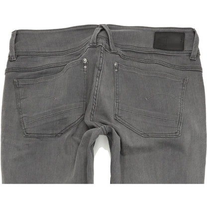 G-Star Lynn Women Grey Skinny Slim Stretch Jeans W28 L30