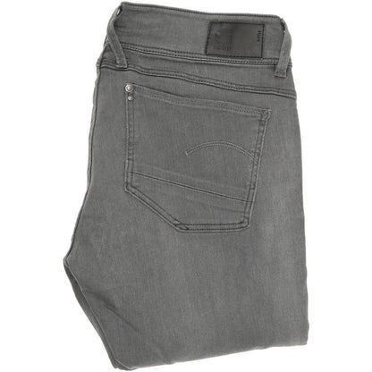 G-Star Lynn Women Grey Skinny Slim Stretch Jeans W28 L30