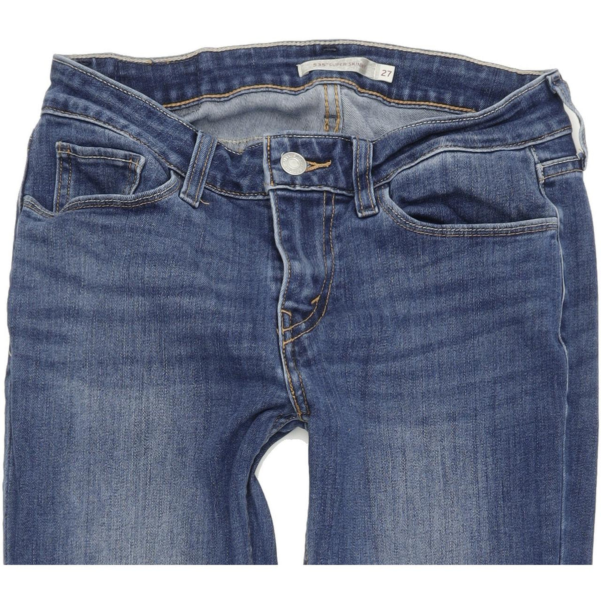 Levi's 535 Women Blue Skinny Slim Stretch Jeans W27 L30