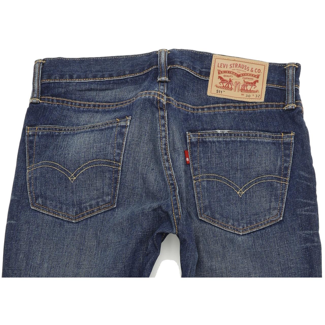 Levi's 511 Men Blue Skinny Slim Jeans W30 L32