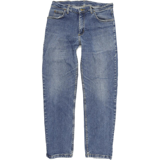 Lee Brooklyn Men Blue Straight Regular Stretch Jeans W33 L30