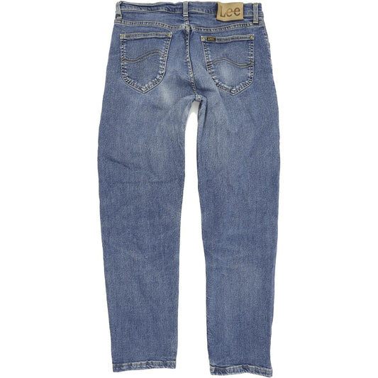 Lee Brooklyn Men Blue Straight Regular Stretch Jeans W33 L30