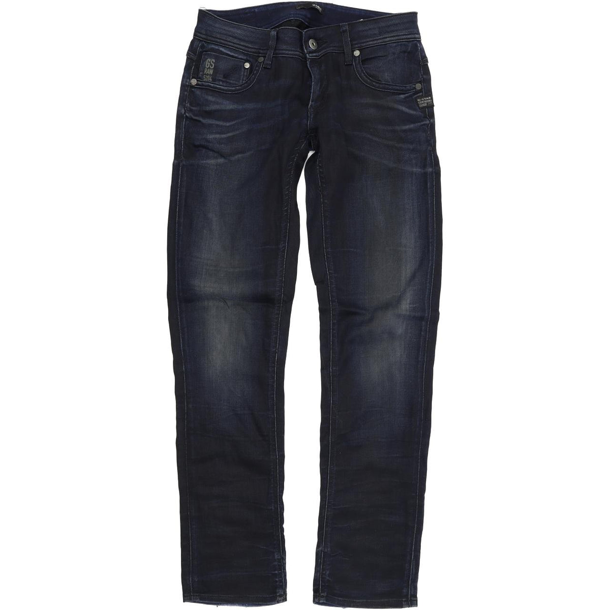 G-Star Attacc Women Blue Straight Regular Stretch Jeans W30 L30