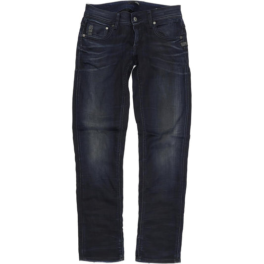 G-Star Attacc Women Blue Straight Regular Stretch Jeans W30 L30