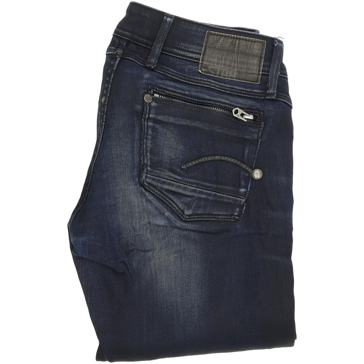 G-Star Attacc Women Blue Straight Regular Stretch Jeans W30 L30