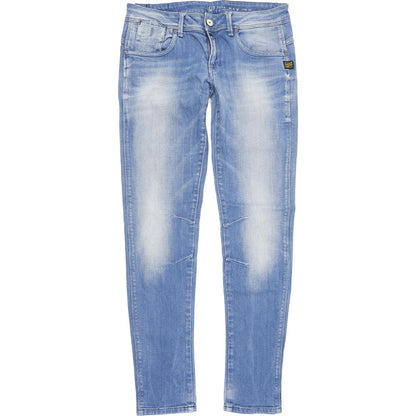 G-Star Women Blue Straight Slim Stretch Jeans W29 L32